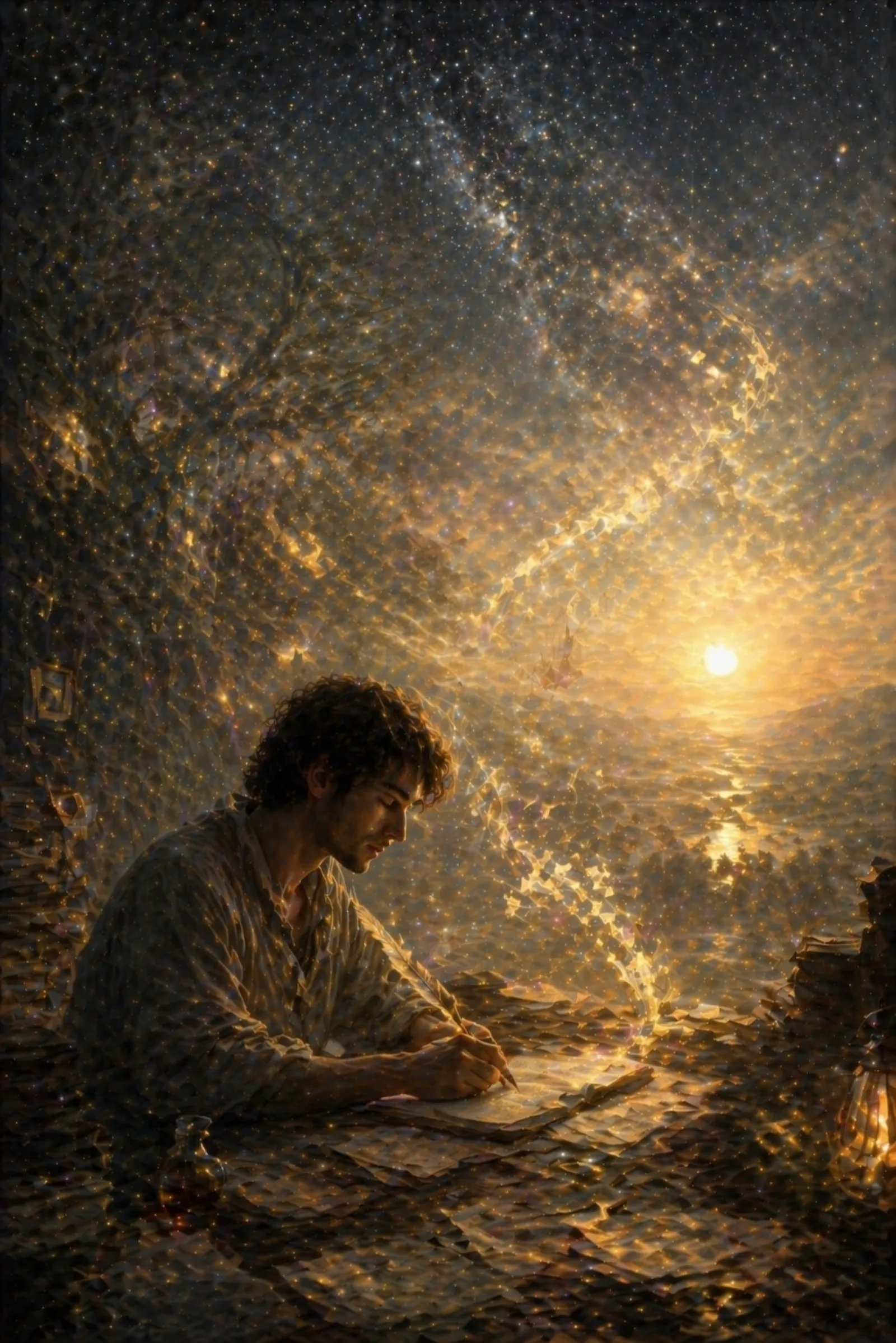 Illustration for the poem “A Poet I Am...”