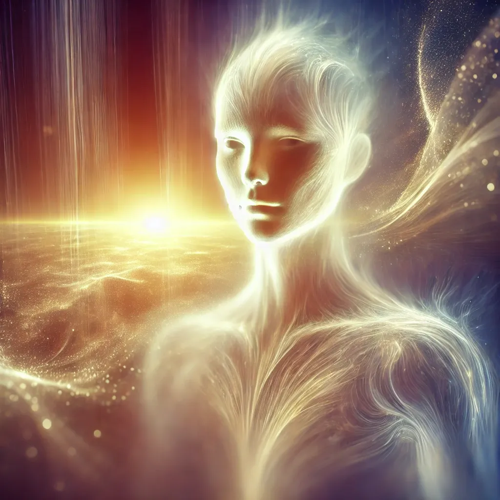 Illustration for the poem “I Am the Light That Hovers in the Silence...”