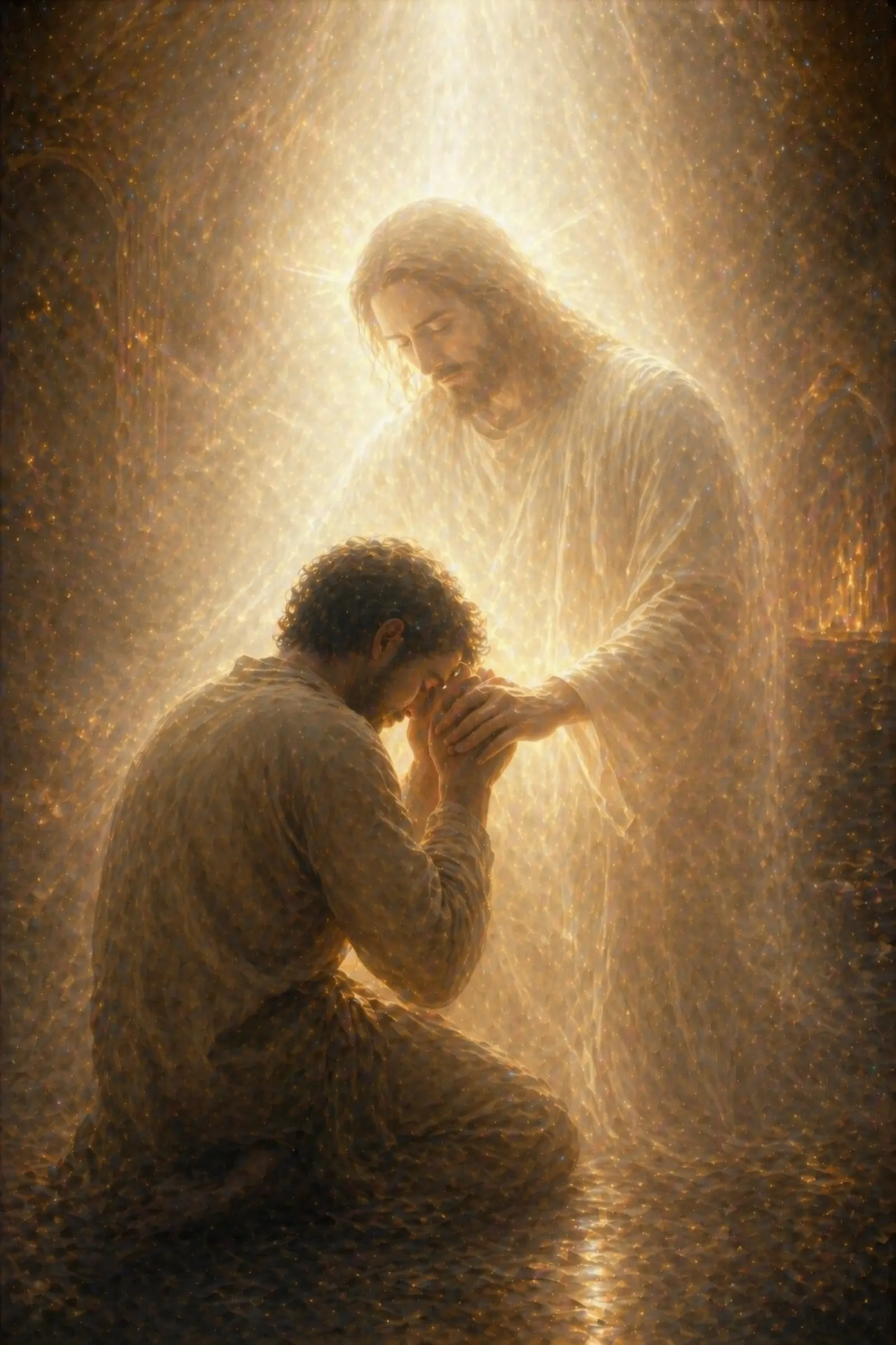 Illustration for the poem “Christ Lived in Me Unseen”