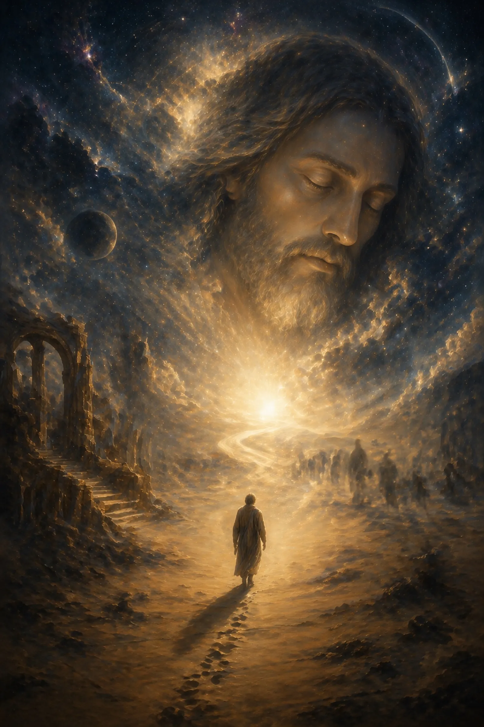 Illustration for the poem “God Dreams a Dream”