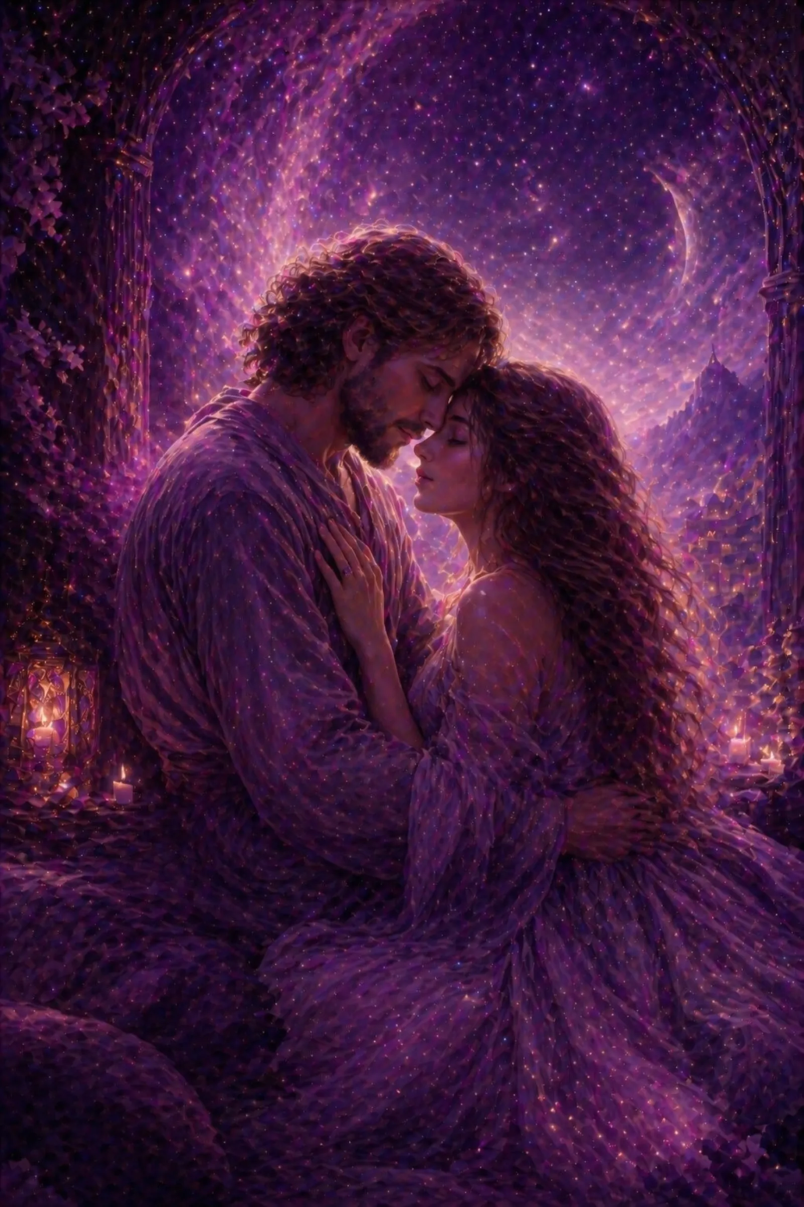 Illustration for the poem “Violet Powder”