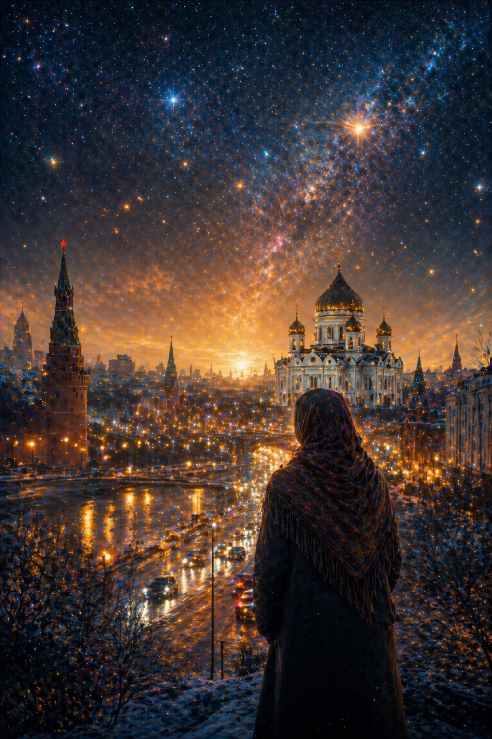 Illustration for the poem “Moscow! How Much Is in That Sound”