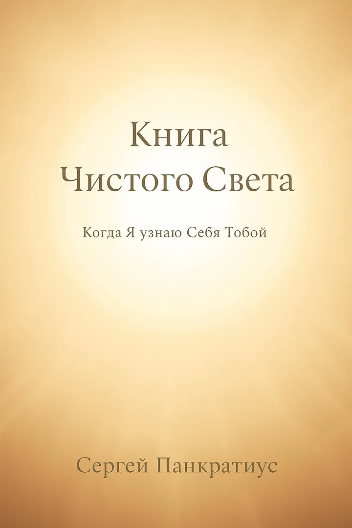 Обложка: Книга Чистого Света. Когда Я узнаю Себя Тобой.