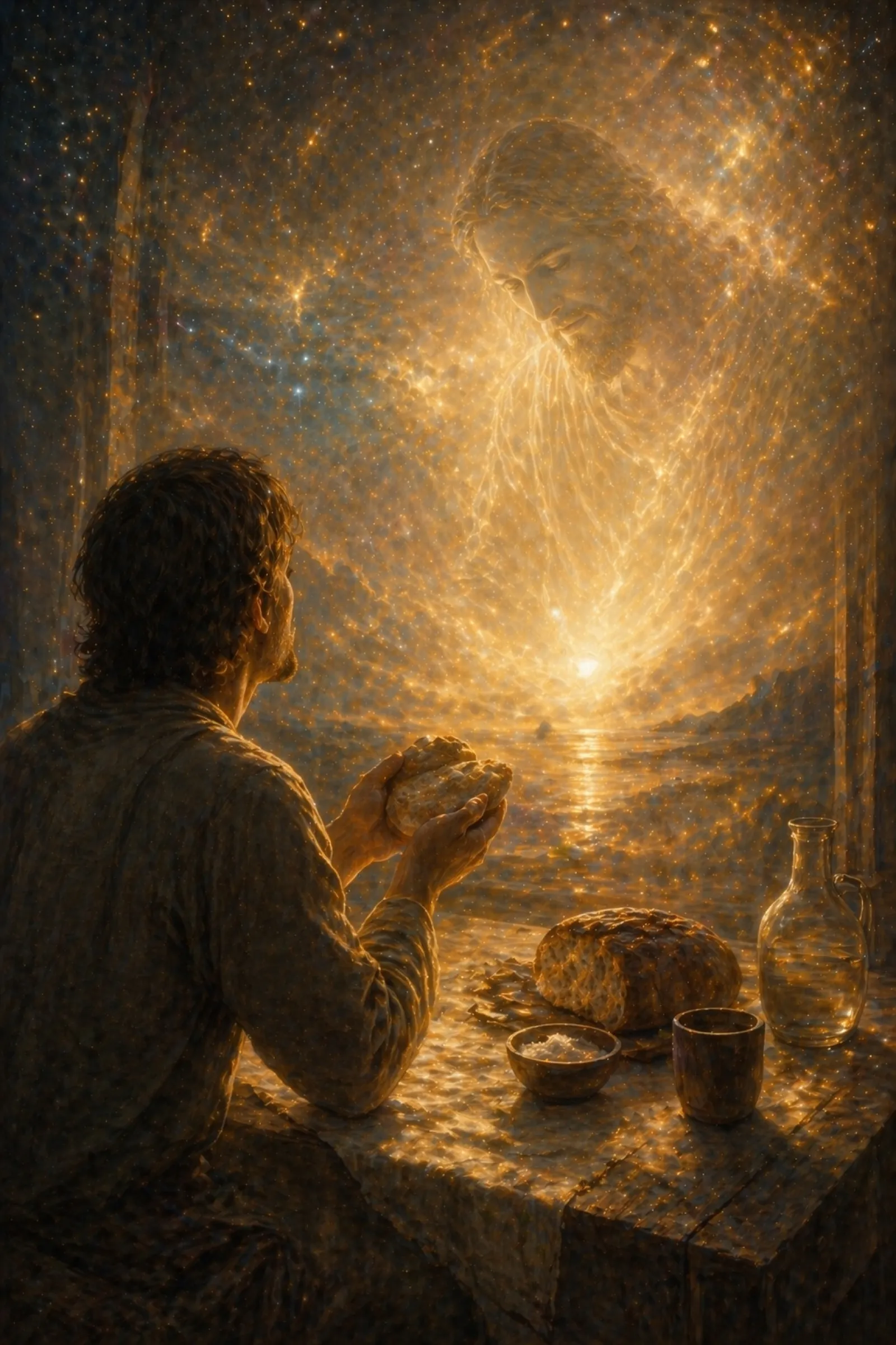 Illustration for the poem “I Once Fed Not Myself, but God”